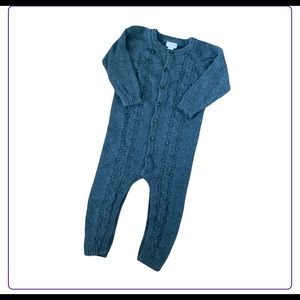 Cat & Jack cotton textured sweater bodysuit, size 18mo